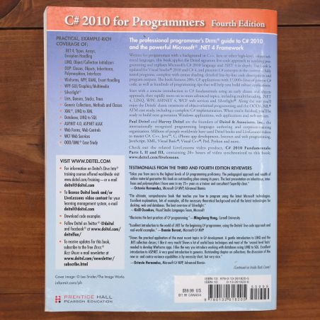 C# 2010 For Programmers - Fourth Edition | Home | Mickle & More Second-Hand Books