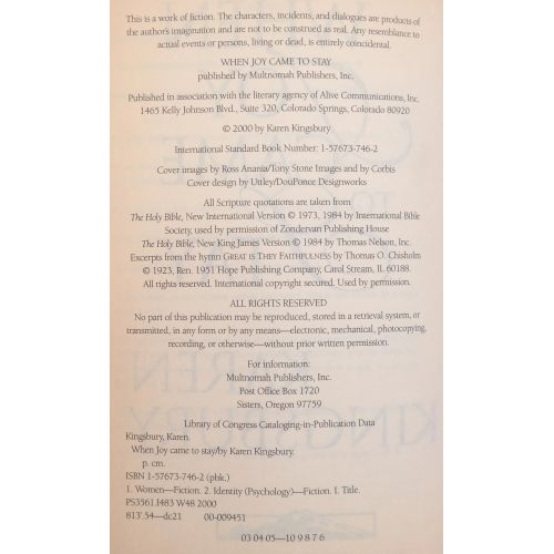 When Joy Came To Stay | Home | Mickle & More Second-Hand Books