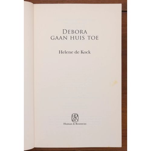 Debora Gaan Huis Toe | Home | Mickle & More Second-Hand Books