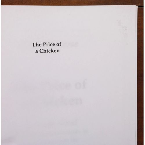 The Price Of Chicken | Home | Mickle & More Second-Hand Books