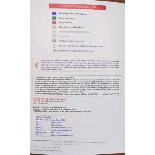 Maths Handbook And Study Guide - Grade 10 | Home | Mickle & More Second-Hand Books