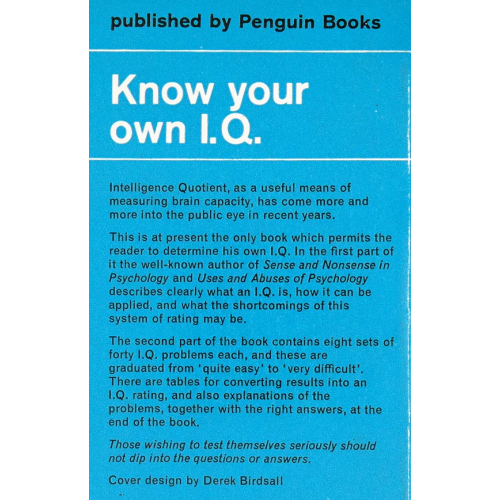 Know Your Own I.Q. - 3