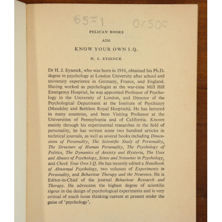 Know Your Own I.Q. - 7