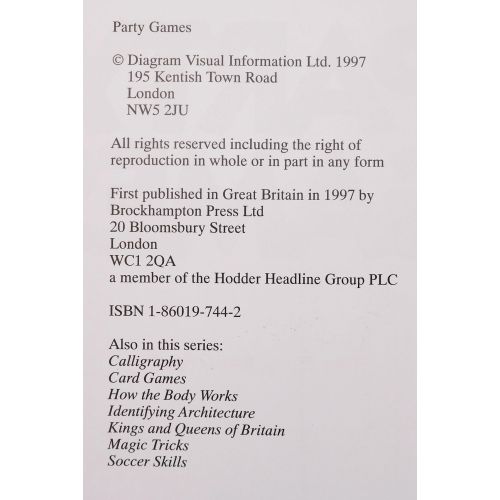 Party Games | Entertainment | Mickle & More Second-Hand Books