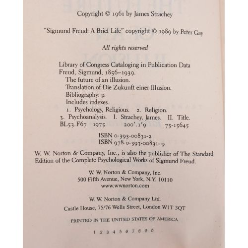 Sigmund Freud: The Future of an Illusion | Psychology | Mickle & More Second-Hand Books