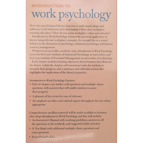 Introduction to Work Psychology | Psychology | Mickle & More Second-Hand Books