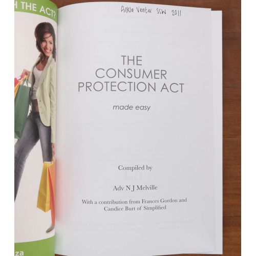 The Consumer Protection Act Made Easy | Law | Mickle & More Second-Hand Books