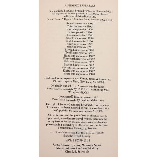 Sophie's World | Classics | Mickle & More Second-Hand Books