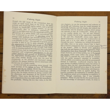 Notes on English Literature: Wuthering Heights - 9