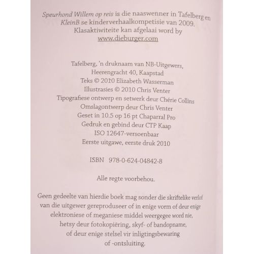 Speurhond Willem Op Reis | Jeug | Mickle & More Second-Hand Books