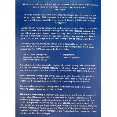 Strategic Human Resource Management: A Guide to Action (4th Edition) | Business | Mickle & More Second-Hand Books