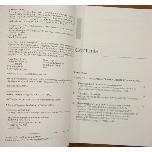 Strategic Human Resource Management: A Guide to Action (4th Edition) | Business | Mickle & More Second-Hand Books