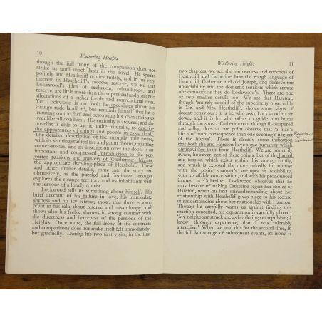 Notes on English Literature: Wuthering Heights | Literary Criticism | Mickle & More Second-Hand Books