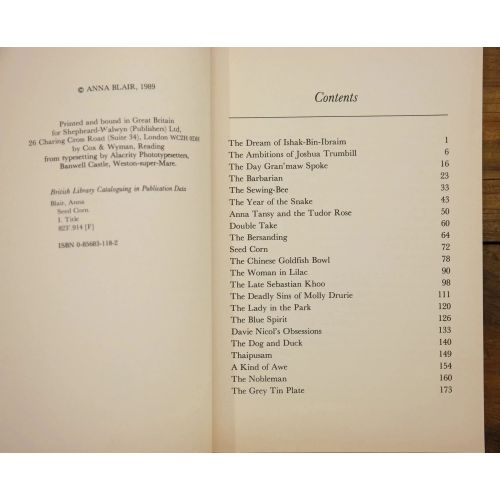 Seed Corn and Other Short Stories | Historical Fiction | Mickle & More Second-Hand Books