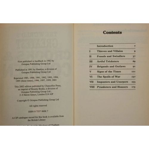 The World's Greatest - Crooks & Conmen | True Crime | Mickle & More Second-Hand Books