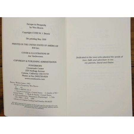 Escape To Prosperity | Finance | Mickle & More Second-Hand Books