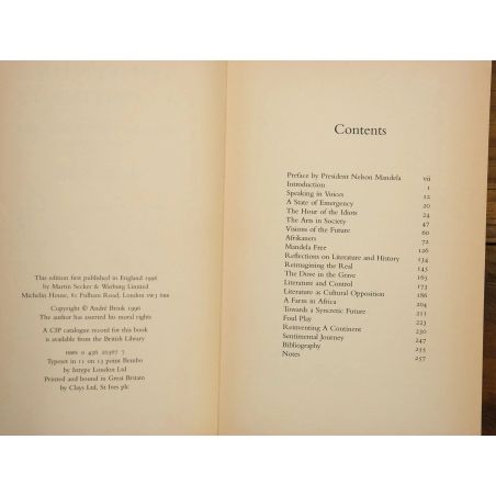 Reinventing a Continent: Writing and Politics in South Africa | History | Mickle & More Second-Hand Books
