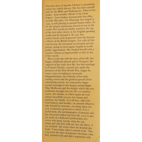 Agatha Christie - An Autobiography | Autobiographies | Mickle & More Second-Hand Books