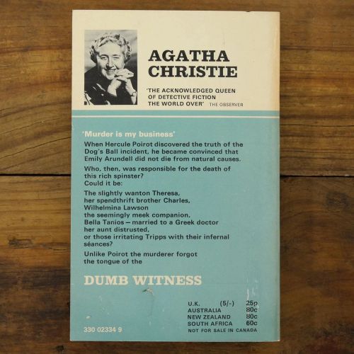 Dumb Witness | Mystery | Mickle & More Second-Hand Books