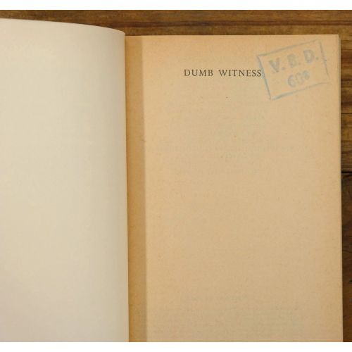 Dumb Witness | Mystery | Mickle & More Second-Hand Books
