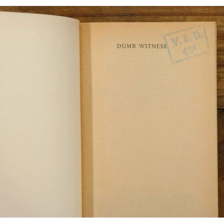 Dumb Witness | Mystery | Mickle & More Second-Hand Books