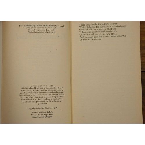Taken At The Flood | Mystery | Mickle & More Second-Hand Books