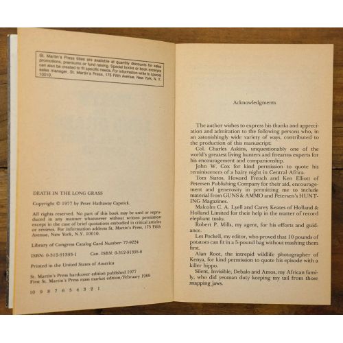 Death In The Long Grass | Collectables | Mickle & More Second-Hand Books