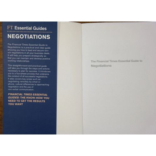Negotiations - Essential Guide | Business | Mickle & More Second-Hand Books