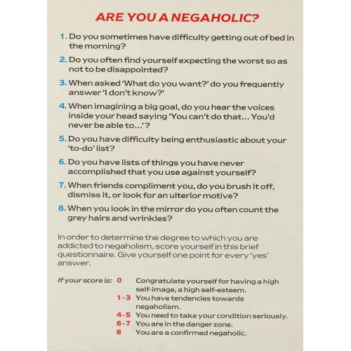 Negaholics: Overcome Your Lack of Confidence | Emotional / Mental | Mickle & More Second-Hand Books