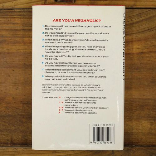 Negaholics: Overcome Your Lack of Confidence | Emotional / Mental | Mickle & More Second-Hand Books