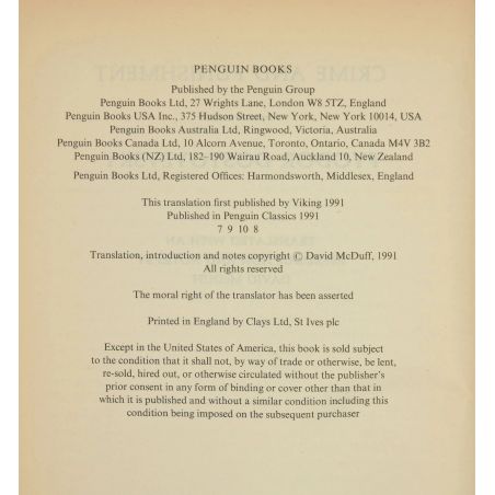 Crime And Punishment | Classics | Mickle & More Second-Hand Books