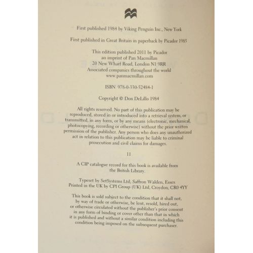 White Noise | Literary | Mickle & More Second-Hand Books