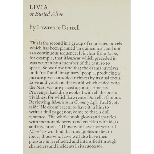 Livia Or Buried Alive | Literary | Mickle & More Second-Hand Books