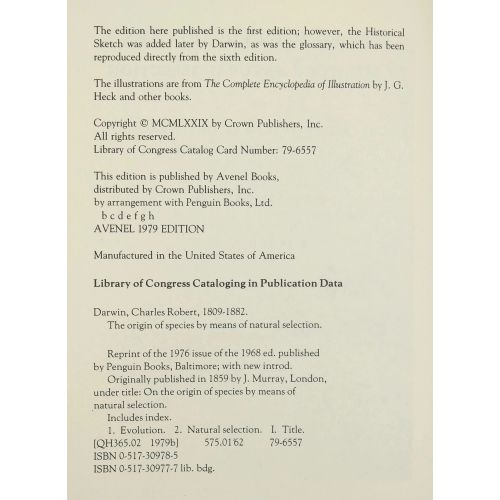 The Origin Of Species | Science | Mickle & More Second-Hand Books