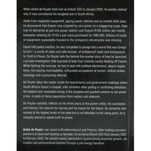Truth to Power: My Three Years Inside Eskom | Politics | Mickle & More Second-Hand Books