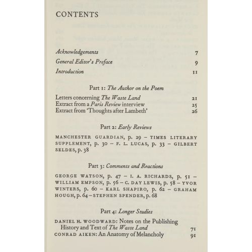 The Waste Land: A Casebook | Literary Criticism | Mickle & More Second-Hand Books