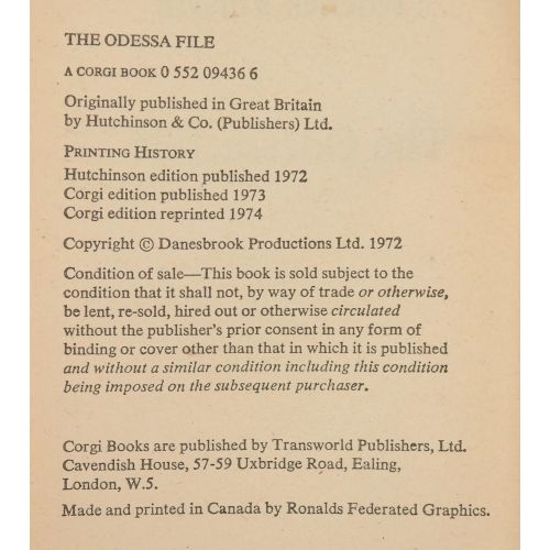 The Odessa File | Thriller | Mickle & More Second-Hand Books