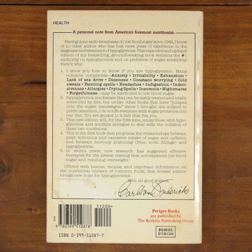 New Low Blood Sugar And You | Health / Wellness | Mickle & More Second-Hand Books