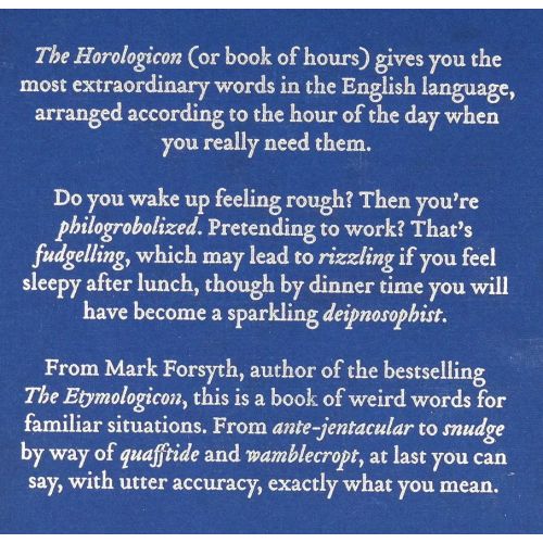 The Horologicon | Language & Writing | Mickle & More Second-Hand Books