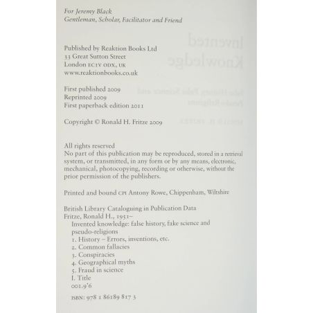 Invented Knowledge: False History, Fake Science and Pseudo-religions | History | Mickle & More Second-Hand Books