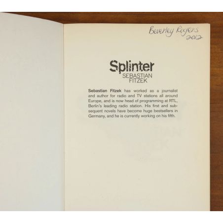 Splinter | Thriller | Mickle & More Second-Hand Books