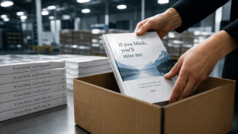 Books packaged into box