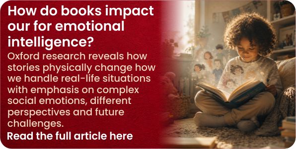 Books are a blueprint for emotional intelligence.